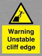 WL7474: Warning unstable cliff edge