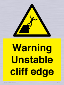 WL7474: Warning unstable cliff edge