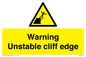 WL7474: Warning unstable cliff edge
