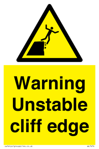 WL7474: Warning unstable cliff edge