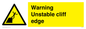 WL7474: Warning unstable cliff edge