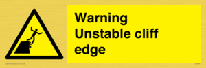 WL7474: Warning unstable cliff edge