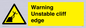 WL7474: Warning unstable cliff edge