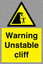 WL7475: Warning unstable cliff