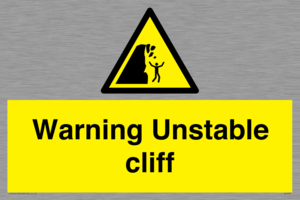WL7475: Warning unstable cliff