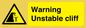WL7475: Warning unstable cliff