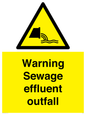 WL7476: Warning Sewage effluent outfall