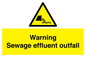 WL7476: Warning Sewage effluent outfall