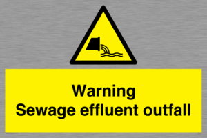 WL7476: Warning Sewage effluent outfall