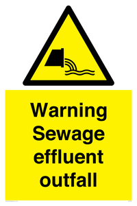 WL7476: Warning Sewage effluent outfall
