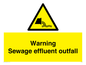 WL7476: Warning Sewage effluent outfall