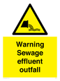 WL7476: Warning Sewage effluent outfall