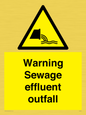 WL7476: Warning Sewage effluent outfall