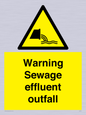 WL7476: Warning Sewage effluent outfall