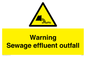 WL7476: Warning Sewage effluent outfall