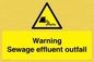 WL7476: Warning Sewage effluent outfall