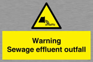 WL7476: Warning Sewage effluent outfall