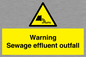 WL7476: Warning Sewage effluent outfall
