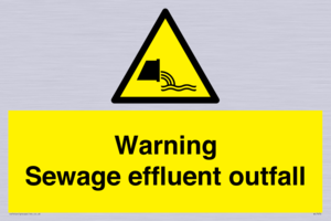 WL7476: Warning Sewage effluent outfall