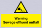 WL7476: Warning Sewage effluent outfall
