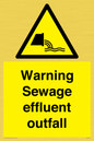 WL7476: Warning Sewage effluent outfall