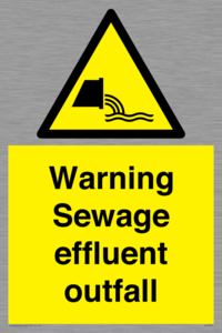 WL7476: Warning Sewage effluent outfall