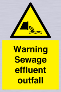 WL7476: Warning Sewage effluent outfall