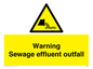 WL7476: Warning Sewage effluent outfall
