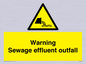 WL7476: Warning Sewage effluent outfall