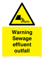 WL7476: Warning Sewage effluent outfall