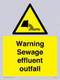 WL7476: Warning Sewage effluent outfall