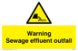 WL7476: Warning Sewage effluent outfall