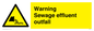 WL7476: Warning Sewage effluent outfall