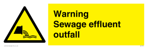 WL7476: Warning Sewage effluent outfall