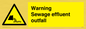 WL7476: Warning Sewage effluent outfall