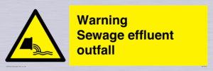 WL7476: Warning Sewage effluent outfall