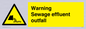 WL7476: Warning Sewage effluent outfall