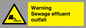 WL7476: Warning Sewage effluent outfall
