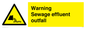 WL7476: Warning Sewage effluent outfall