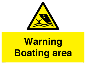 WL7478: Warning Boating area