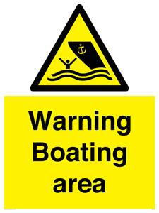 WL7478: Warning Boating area