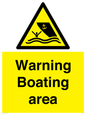WL7478: Warning Boating area