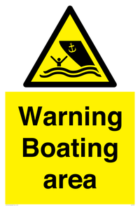 WL7478: Warning Boating area