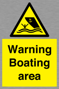 WL7478: Warning Boating area