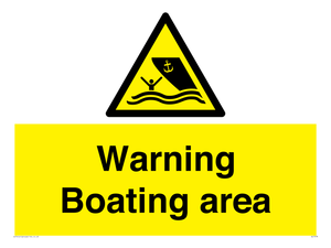 WL7478: Warning Boating area