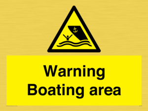 WL7478: Warning Boating area