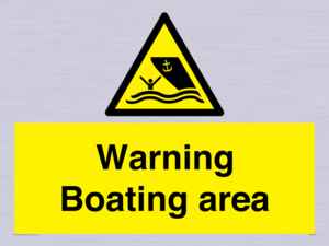 WL7478: Warning Boating area