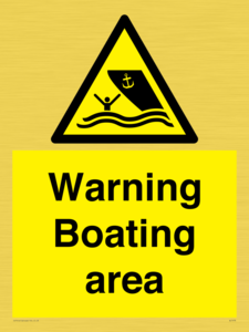 WL7478: Warning Boating area