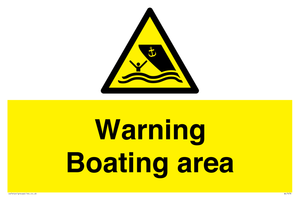 WL7478: Warning Boating area