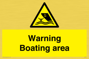 WL7478: Warning Boating area